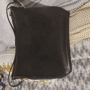 Kate Spade Vintage Black Leather Shoulder Bag (Made in Italy)